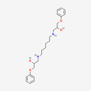 molecular formula C24H36N2O4 B11092993 3,3'-(Hexane-1,6-diyldiimino)bis(1-phenoxypropan-2-ol) 