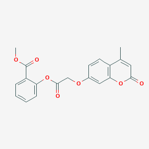 methyl 2-({[(4-methyl-2-oxo-2H-chromen-7-yl)oxy]acetyl}oxy)benzoate