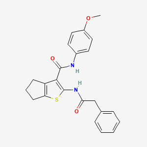 N-(4-methoxyphenyl)-2-[(phenylacetyl)amino]-5,6-dihydro-4H-cyclopenta[b]thiophene-3-carboxamide