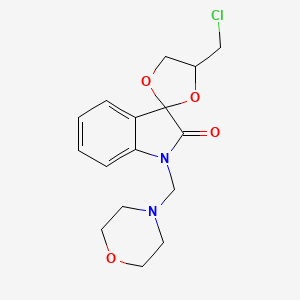 4-(chloromethyl)-1'-(morpholin-4-ylmethyl)spiro[1,3-dioxolane-2,3'-indol]-2'(1'H)-one