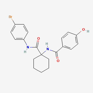 N-{1-[(4-bromophenyl)carbamoyl]cyclohexyl}-4-hydroxybenzamide