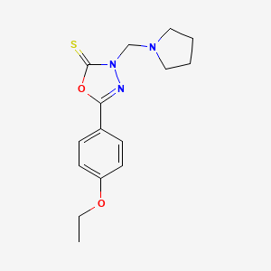 5-(4-Ethoxyphenyl)-3-(1-pyrrolidinylmethyl)-1,3,4-oxadiazole-2(3H)-thione