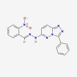 6-[(2E)-2-(2-nitrobenzylidene)hydrazinyl]-3-phenyl[1,2,4]triazolo[4,3-b]pyridazine