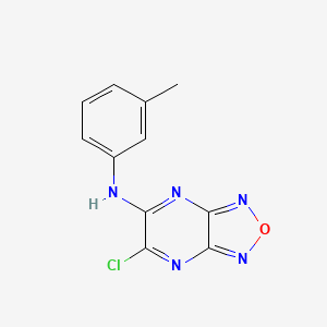 molecular formula C11H8ClN5O B11093182 6-chloro-N-(3-methylphenyl)[1,2,5]oxadiazolo[3,4-b]pyrazin-5-amine 