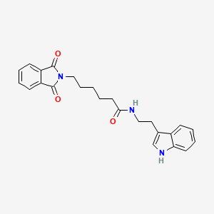 6-(1,3-dioxo-1,3-dihydro-2H-isoindol-2-yl)-N-[2-(1H-indol-3-yl)ethyl]hexanamide