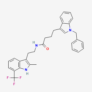 4-(1-benzyl-1H-indol-3-yl)-N-{2-[2-methyl-7-(trifluoromethyl)-1H-indol-3-yl]ethyl}butanamide