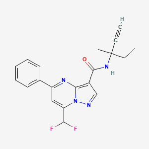 7-(difluoromethyl)-N-(3-methylpent-1-yn-3-yl)-5-phenylpyrazolo[1,5-a]pyrimidine-3-carboxamide