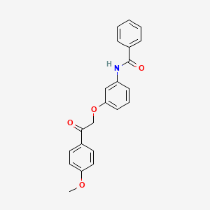 N-{3-[2-(4-methoxyphenyl)-2-oxoethoxy]phenyl}benzamide