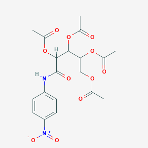 molecular formula C19H22N2O11 B11093340 Pentanamide, 2,3,4,5-tetraacetoxy-N-(4-nitrophenyl)- 