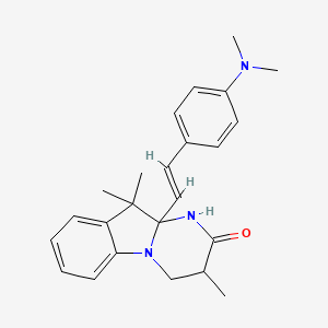 10a-{(E)-2-[4-(dimethylamino)phenyl]ethenyl}-3,10,10-trimethyl-3,4,10,10a-tetrahydropyrimido[1,2-a]indol-2-ol