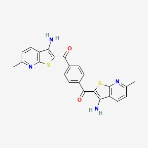 Benzene-1,4-diylbis[(3-amino-6-methylthieno[2,3-b]pyridin-2-yl)methanone]