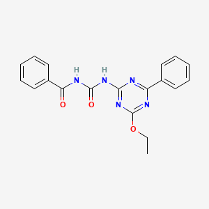 N-[(4-ethoxy-6-phenyl-1,3,5-triazin-2-yl)carbamoyl]benzamide