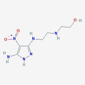 2-({2-[(3-amino-4-nitro-1H-pyrazol-5-yl)amino]ethyl}amino)ethanol