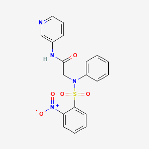 2-[(2-Nitro-benzenesulfonyl)-phenyl-amino]-N-pyridin-3-yl-acetamide