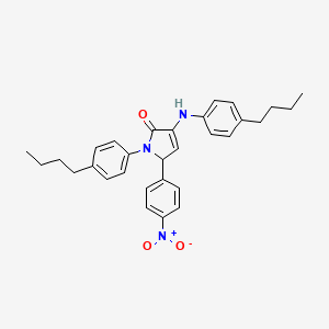 1-(4-butylphenyl)-3-[(4-butylphenyl)amino]-5-(4-nitrophenyl)-1,5-dihydro-2H-pyrrol-2-one