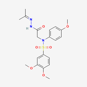 N-[2-(2-Isopropylidenehydrazino)-2-oxoethyl]-3,4-dimethoxy-N-(4-methoxyphenyl)benzenesulfonamide