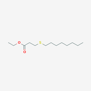 Ethyl 3-(octylsulfanyl)propanoate