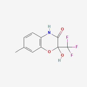 2-Hydroxy-7-methyl-2-(trifluoromethyl)-2H-1,4-benzoxazin-3(4H)-one