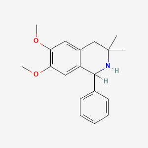 6,7-Dimethoxy-3,3-dimethyl-1-phenyl-1,2,3,4-tetrahydroisoquinoline