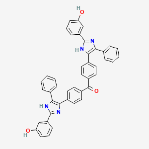 {4-[2-(3-hydroxyphenyl)-4-phenyl-1H-imidazol-5-yl]phenyl}{4-[2-(3-hydroxyphenyl)-5-phenyl-1H-imidazol-4-yl]phenyl}methanone