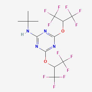 [4,6-Bis-(2,2,2-trifluoro-1-trifluoromethyl-ethoxy)-[1,3,5]triazin-2-yl]-tert-butyl-amine