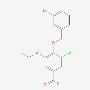 4-[(3-Bromobenzyl)oxy]-3-chloro-5-ethoxybenzaldehyde