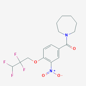 Azepan-1-yl[3-nitro-4-(2,2,3,3-tetrafluoropropoxy)phenyl]methanone