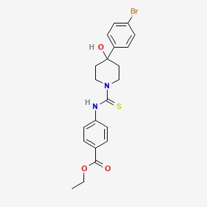 Ethyl 4-{[4-(4-bromophenyl)-4-hydroxypiperidine-1-carbothioyl]amino}benzoate