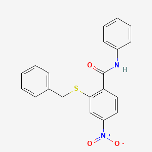 2-(benzylsulfanyl)-4-nitro-N-phenylbenzamide