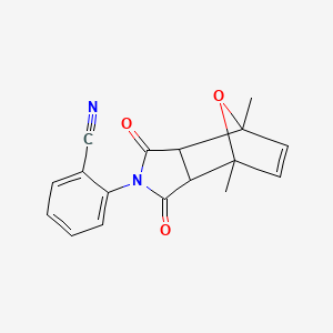 2-(4,7-dimethyl-1,3-dioxo-1,3,3a,4,7,7a-hexahydro-2H-4,7-epoxyisoindol-2-yl)benzonitrile