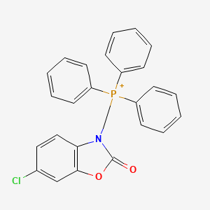 molecular formula C26H20ClNO2P+ B11093871 [(6-chloro-2-oxo-1,3-benzoxazol-3(2H)-yl)methyl](triphenyl)phosphonium 