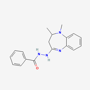 N'-(1,2-dimethyl-2,3-dihydro-1H-1,5-benzodiazepin-4-yl)benzohydrazide