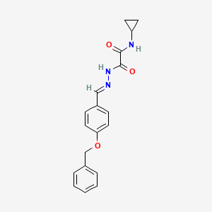 2-{(2E)-2-[4-(benzyloxy)benzylidene]hydrazinyl}-N-cyclopropyl-2-oxoacetamide