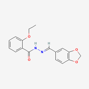 N'-[(E)-1,3-benzodioxol-5-ylmethylidene]-2-ethoxybenzohydrazide