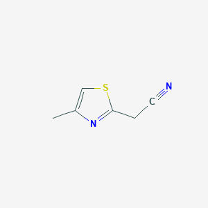 molecular formula C6H6N2S B011094 (4-甲基-1,3-噻唑-2-基)乙腈 CAS No. 19785-39-8