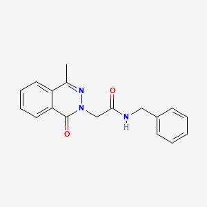 molecular formula C18H17N3O2 B11094022 N-Benzyl-2-(4-methyl-1-oxo-1H-phthalazin-2-yl)-acetamide CAS No. 6033-11-0