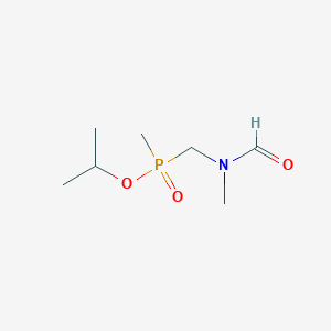 molecular formula C7H16NO3P B11094023 Isopropyl {[formyl(methyl)amino]methyl}methylphosphinate 