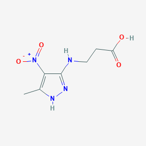 N-(3-methyl-4-nitro-1H-pyrazol-5-yl)-beta-alanine