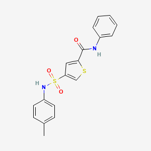 4-[(4-methylphenyl)sulfamoyl]-N-phenylthiophene-2-carboxamide