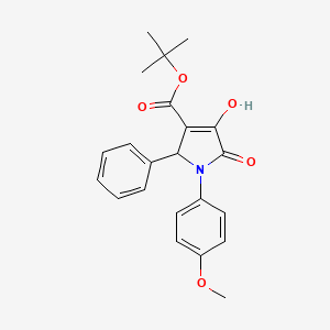 tert-butyl 4-hydroxy-1-(4-methoxyphenyl)-5-oxo-2-phenyl-2,5-dihydro-1H-pyrrole-3-carboxylate