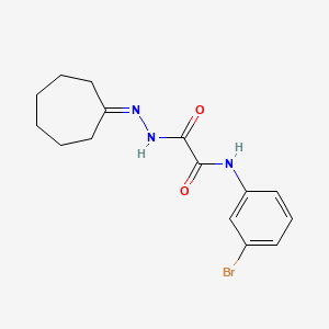 molecular formula C15H18BrN3O2 B11094095 N-(3-bromophenyl)-2-(2-cycloheptylidenehydrazino)-2-oxoacetamide 