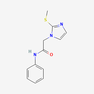 2-[2-(methylsulfanyl)-1H-imidazol-1-yl]-N-phenylacetamide