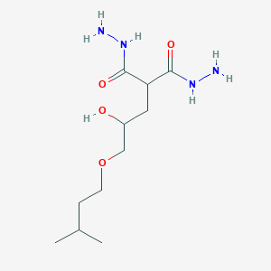 2-[2-Hydroxy-3-(3-methylbutoxy)propyl]propanedihydrazide