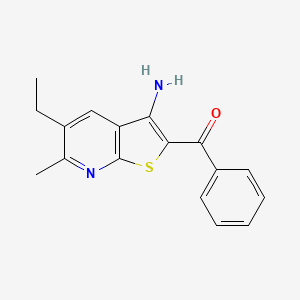 (3-Amino-5-ethyl-6-methylthieno[2,3-b]pyridin-2-yl)(phenyl)methanone