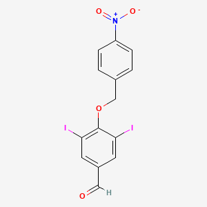 3,5-Diiodo-4-[(4-nitrobenzyl)oxy]benzaldehyde