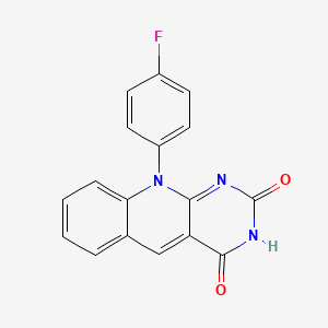 10-(4-fluorophenyl)pyrimido[4,5-b]quinoline-2,4(3H,10H)-dione