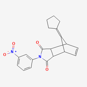 8-cyclopentylidene-2-(3-nitrophenyl)-3a,4,7,7a-tetrahydro-1H-4,7-methanoisoindole-1,3(2H)-dione