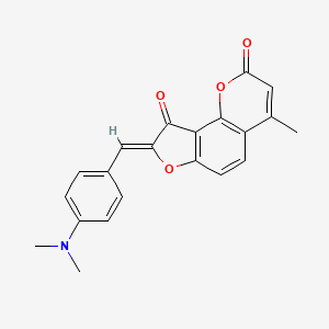 (8Z)-8-[4-(Dimethylamino)benzylidene]-4-methyl-2H-furo[2,3-H]chromene-2,9(8H)-dione