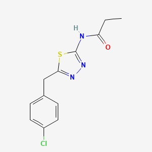 N-[5-(4-chlorobenzyl)-1,3,4-thiadiazol-2-yl]propanamide