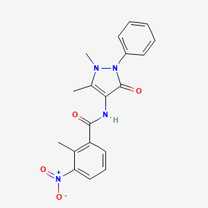 N-(1,5-dimethyl-3-oxo-2-phenyl-2,3-dihydro-1H-pyrazol-4-yl)-2-methyl-3-nitrobenzamide